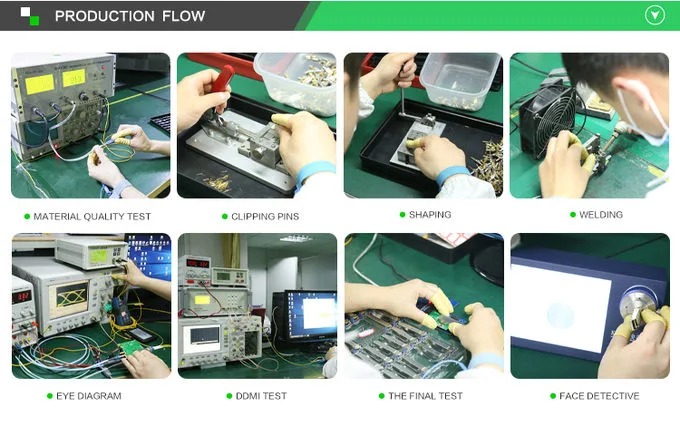 Manufacturer 2.5g SFP Transceiver Mmf Duplex 2km Fiber Optical Module LC Connector