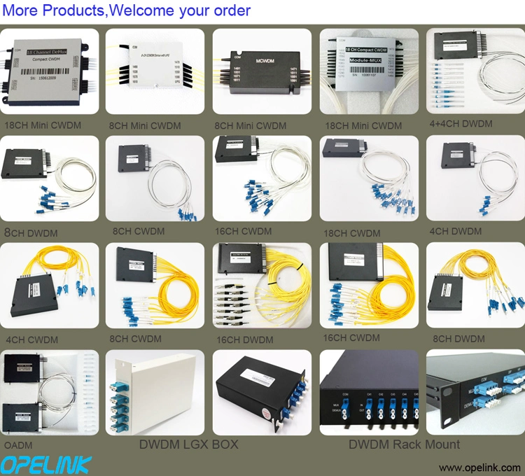 4+1CH 0.9mm LC/PC Steel Tube Optical DWDM with Upg Port